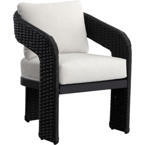 Pylos Black / Louis Cream Outdoor Dining Armchair